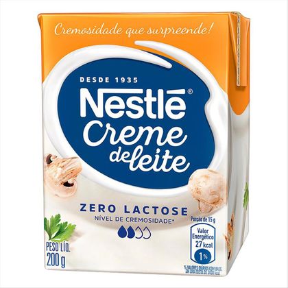 Creme De Leite Zero Lactose Nestlé Tetra Pak 200g