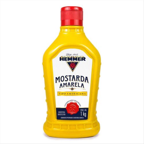 Mostarda Amarela Tipo Americana Hemmer 1kg