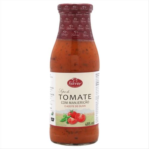 Sopa Ferrer Tomate com Manjericão e Azeite Vidro 485mL