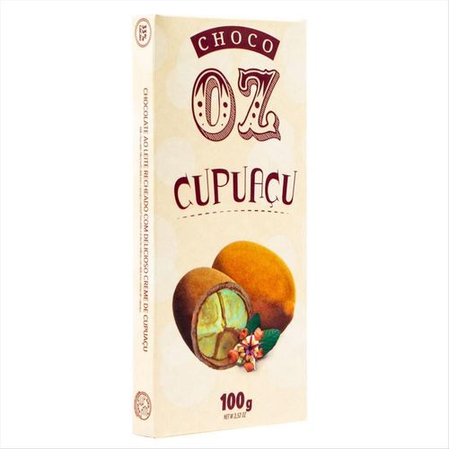 Chocolate ao Leite sem Glúten com Creme de Cupuaçu Choco OZ 33% de Cacau 100g
