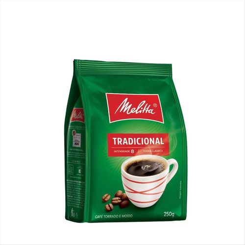 Café Torrado E Moído Melitta Tradicional Pacote 250g