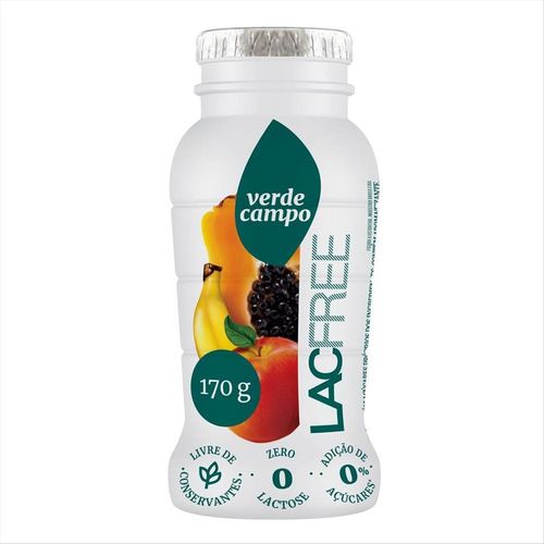 Iogurte Sem Lactose Banana, Maçã E Mamão Verde Campo 170g