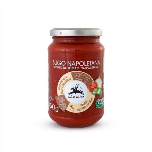 Molho De Tomate Italiano Orgânico Alce Nero Napoletana 350g
