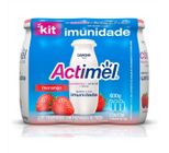 Leite Fermentado Danone Actimel Morango Com 6 Unidades 100g