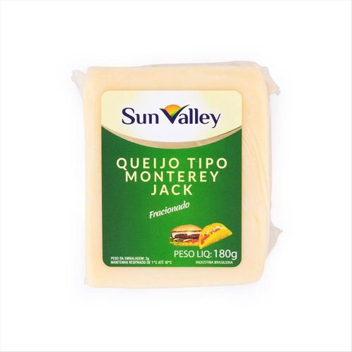 Queijo Tipo Monterey Jack Fracionado Sun Valley 180g