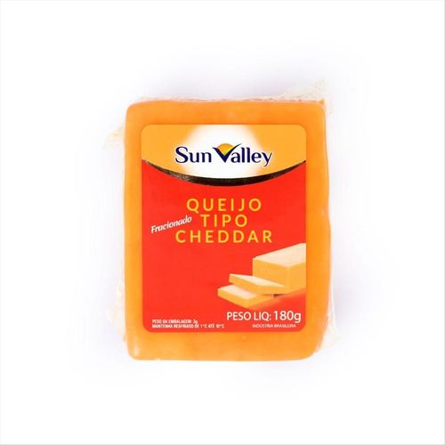 Queijo Tipo Cheddar Fracionado Sun Valley 180g