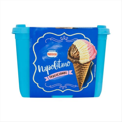 Sorvete Nestlé Napolitano Pote 1,5L