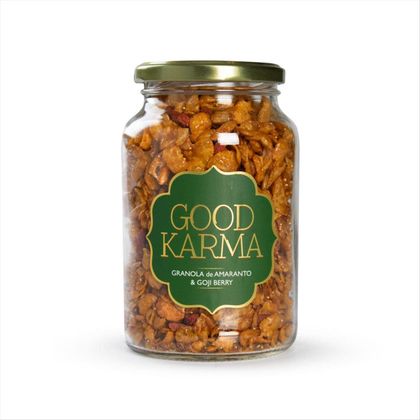 Granola de Amaranto e Goji Berry Good Karma Vidro 270 g
