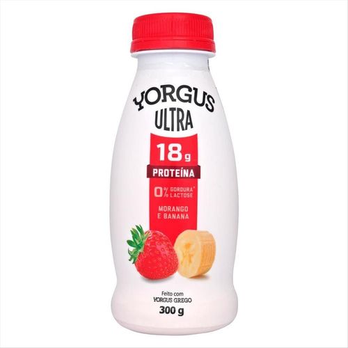 Iogurte Yorgus Ultra Proteína Morango e Banana 300g
