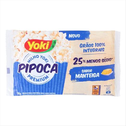 Milho Para Pipoca De Micro Ondas Yoki Premium Manteiga 90g