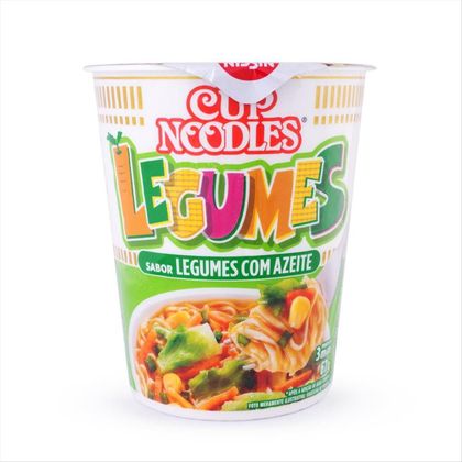 Massa Instantânea Cup Noodles Legumes Com Azeite 67g
