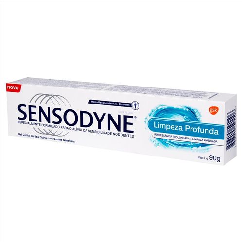 Creme Dental Em Gel Sensodyne Limpeza Profunda 90g