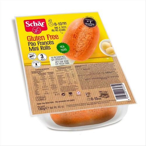 Pão Francês Pré Assado Italiano Sem Glúten Schar 130g