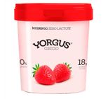 Iogurte Desnatado Yorgus Grego Morango Zero Lactose 500g