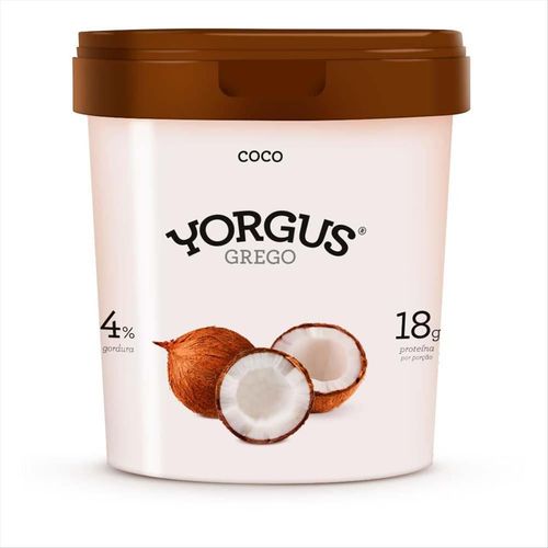 Iogurte Integral Grego Yorgus Coco 500g