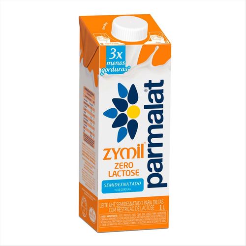Leite Longa Vida Semidesnatado Zero Lactose Parmalat Tetra Pak 1l