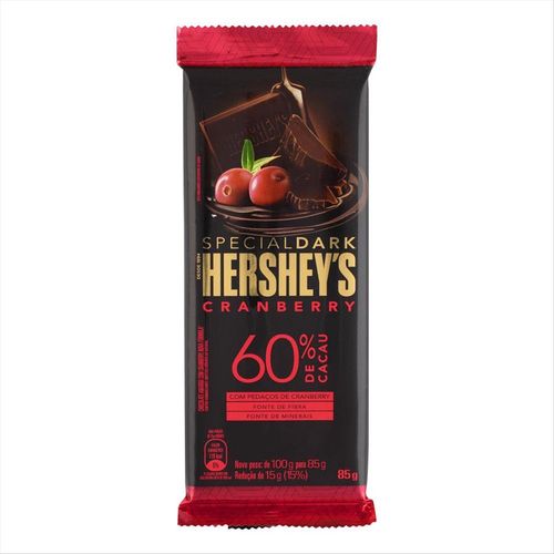 Chocolate Hershey s Special Dark Cranberry 60 % de Cacau 85g