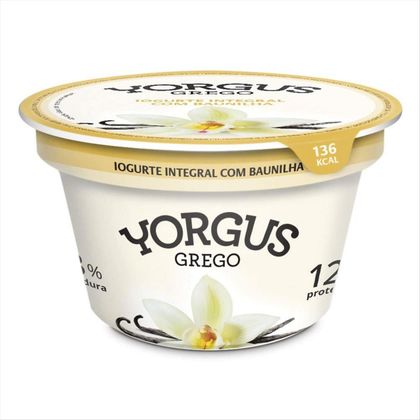 Iogurte Integral Yorgus Grego Baunilha Pote 130g