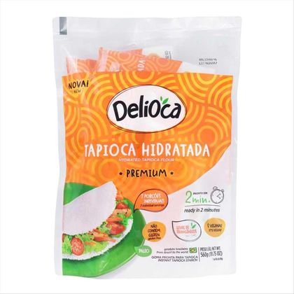 Tapioca Hidratada Delioca Premium Pacote Com 7 Sachês 80g Cada