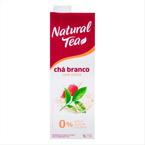 Chá Branco Com Lichia Sem Açúcar Natural Tea Tetra Pak 1