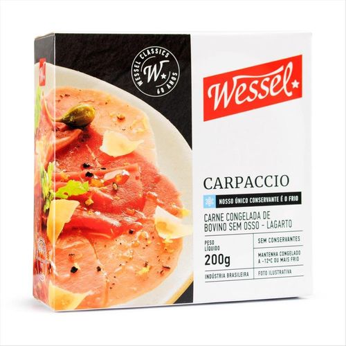 Carpaccio de Lagarto Wessel Caixa 200g