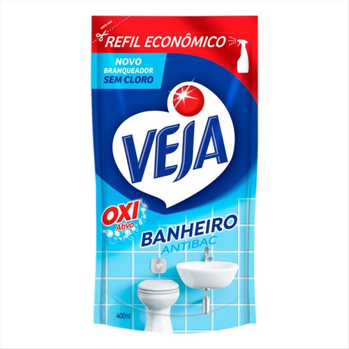 Limpador de Banheiro Veja Antibac Refil 400ml