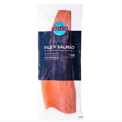 Peixe Filé De Salmão Congelado Frescatto A Vácuo 1,5kg