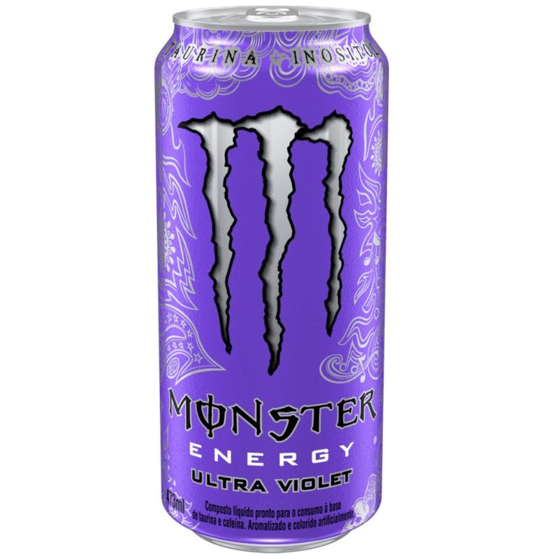 Bebida Energética Monster Ultra Violet Lata 473ml