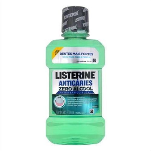 Antisséptico Bucal Listerine Anticáries Zero Álcool Menta 250ml