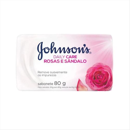Sabonete Johnson'S Daily Care Rosas E Sândalo 80g