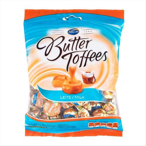 Bala De Caramelo Butter Toffees Ao Leite Pacote 100g