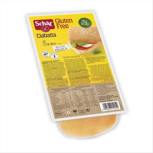 Ciabatta Sem Glúten Italiano Pré Assado Schar 200g