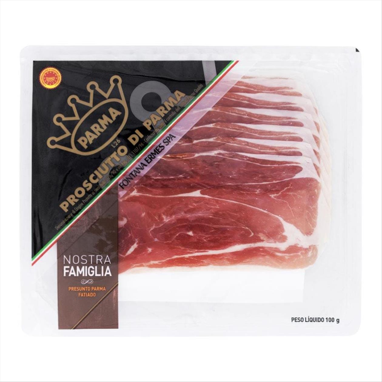 Presunto Cru em Fatias Nostra Famiglia  100 g