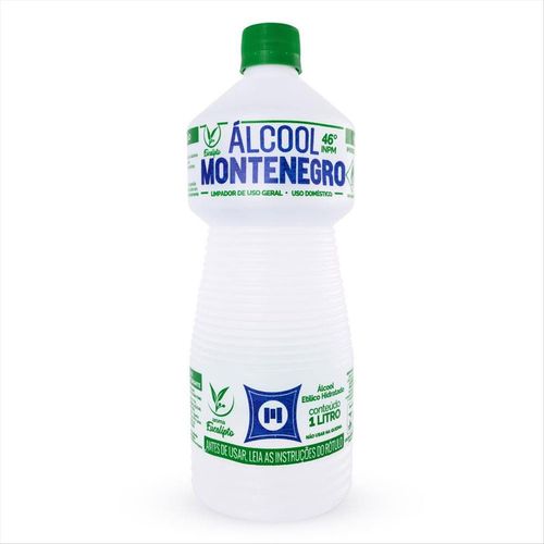 Álcool Montenegro 46% Eucalipto 1 L
