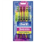 Escova Dental Oral B Color Collection Pack Familia Macia Com 5 Unidades