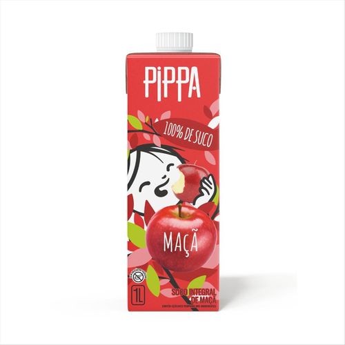Suco Integral Pippa Maçã Tetra Pak 1 L