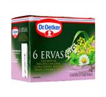 Chá Dr. Oetker 6 Ervas Caixa com 10 Unidades 10 g