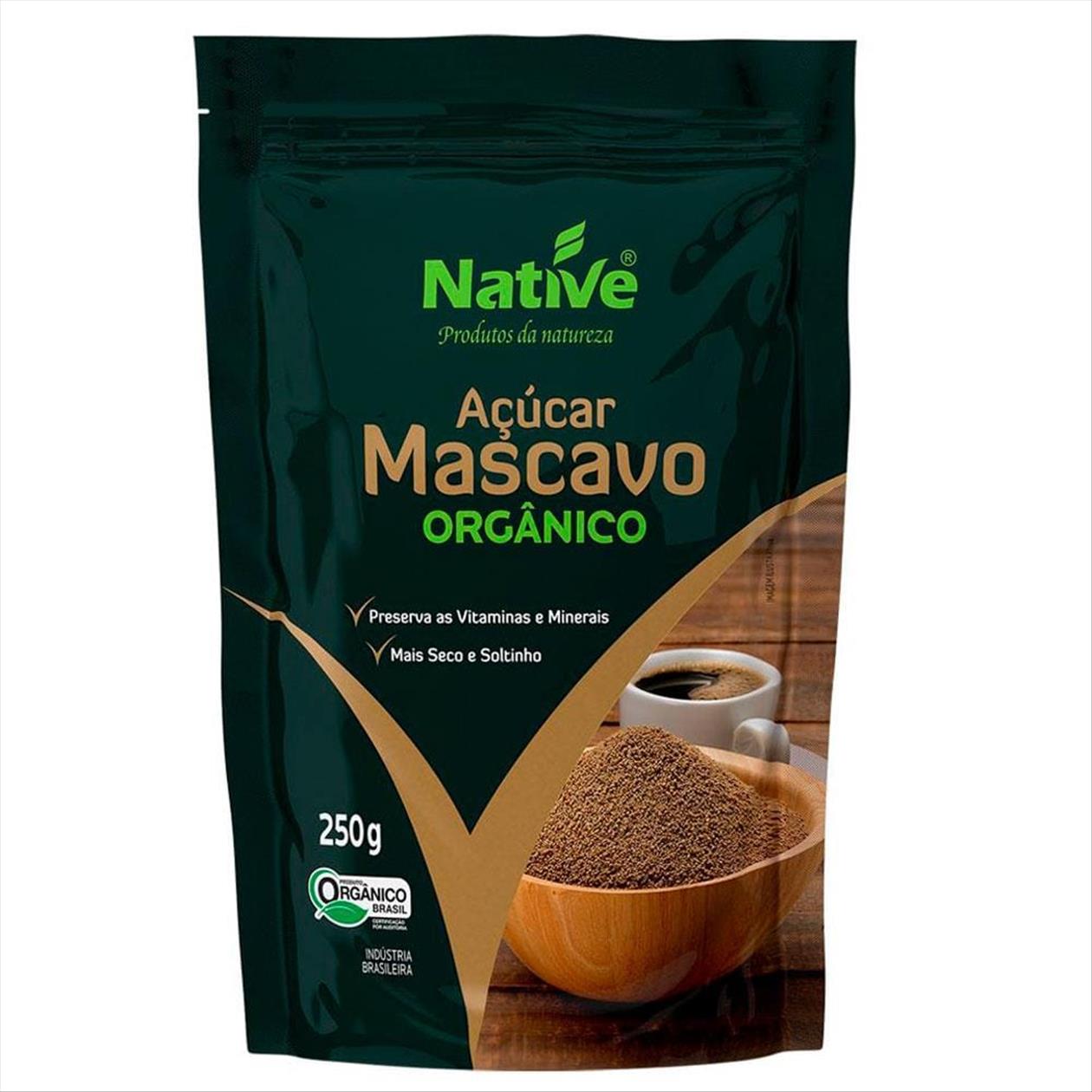 Açúcar Mascavo Orgânico Native Zip Lock 250g - Zona Sul