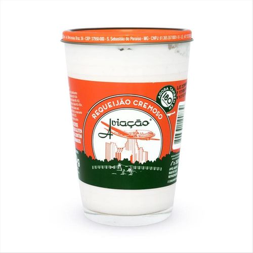 Requeijão Cremoso Aviação Vidro 180g