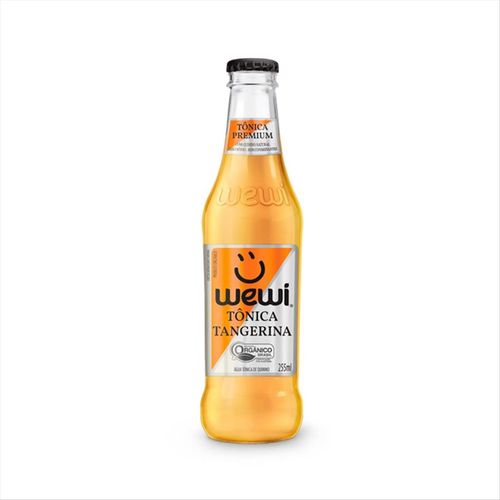 Água Tônica Orgânica Wewi Tangerina Garrafa 255ml