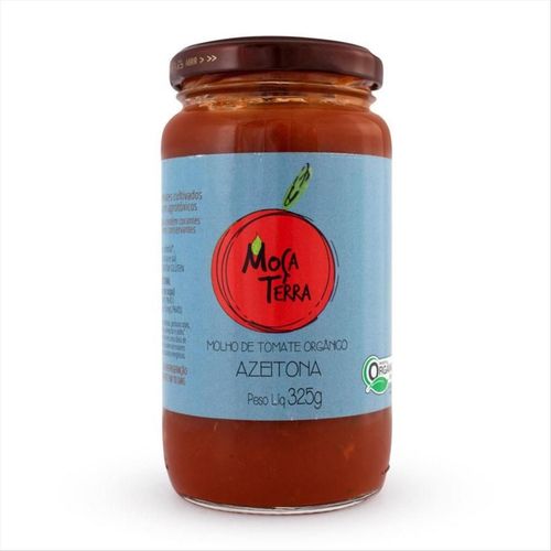 Molho De Tomate Orgânico com Pedacinhos de Azeitona Moça Terra 325g