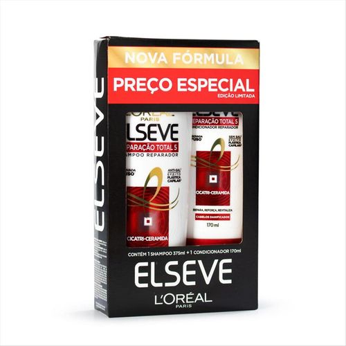 Kit Shampoo + Condicionador Elseve L'Oréal Reparação Total 5