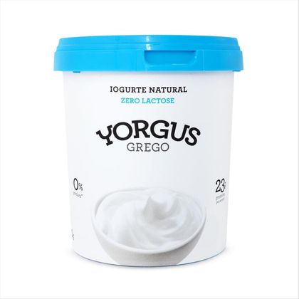 Iogurte Zero Lactose Yorgus Grego Natural 500g