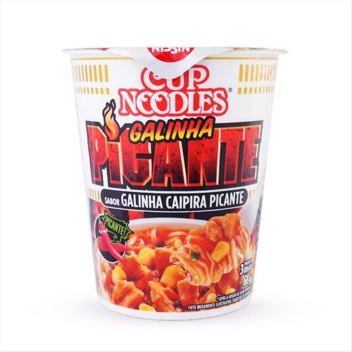 Massa Instantânea Cup Noodles Galinha Caipira Picante Copo 67g