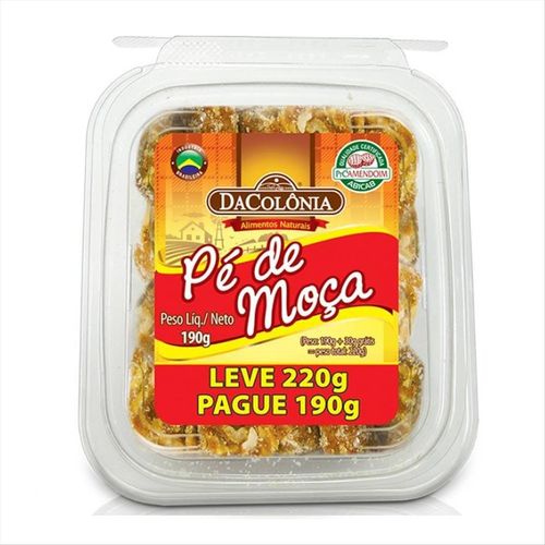 Pé De Moça Dacolônia Pote Leve 220g Pague 190g