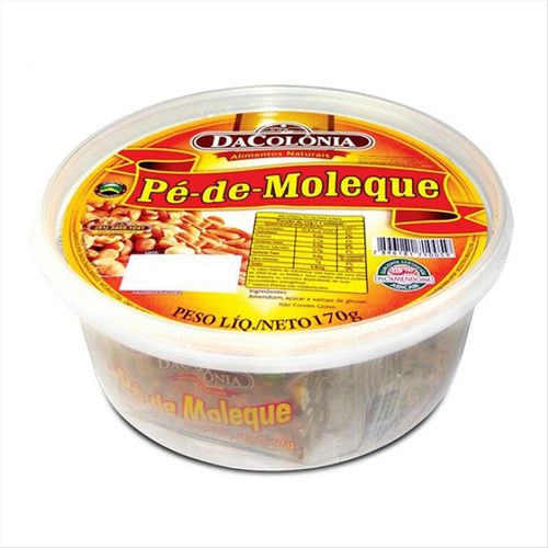 Pé de Moleque DaColônia Pote com 10 Unidades 170g