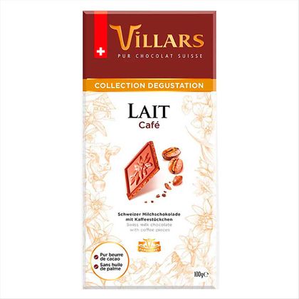 Chocolate ao Leite Suíço Villars Café 100g