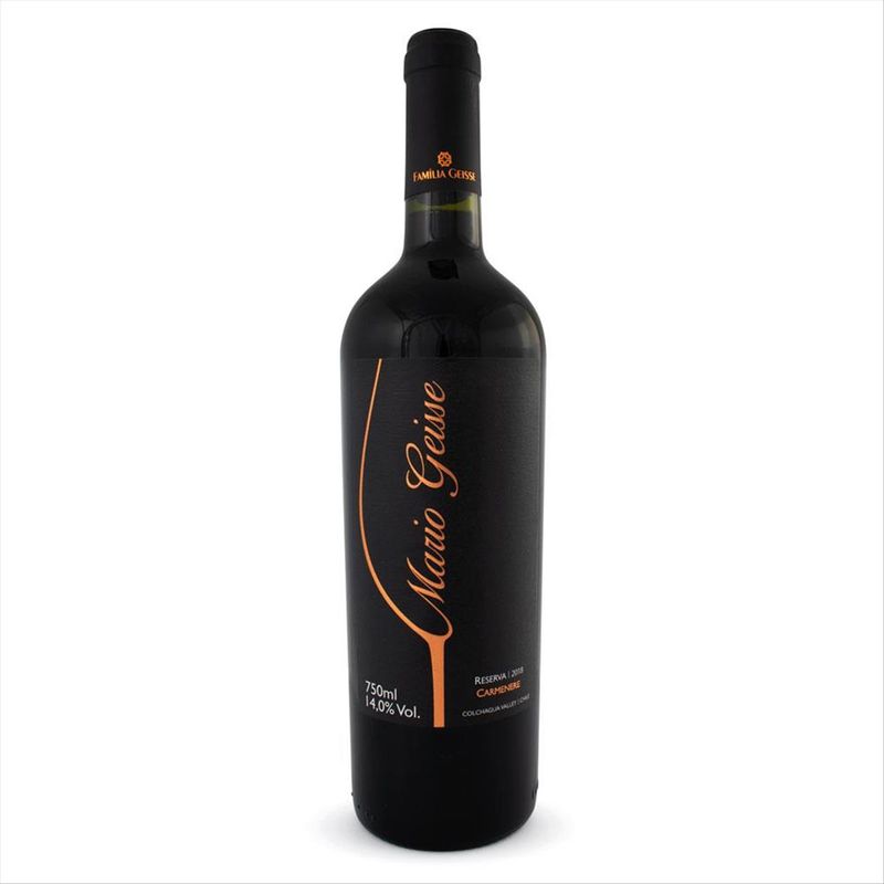 Vinho Tinto Chileno Mario Geisse Carmenere Reserva Garrafa 750ml
