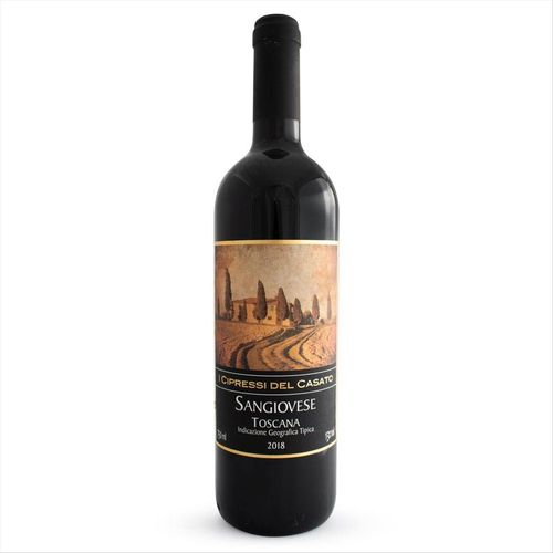 Vinho Tinto Italiano I Cipressi Del Casato Sangiovese Garrafa  750 mL