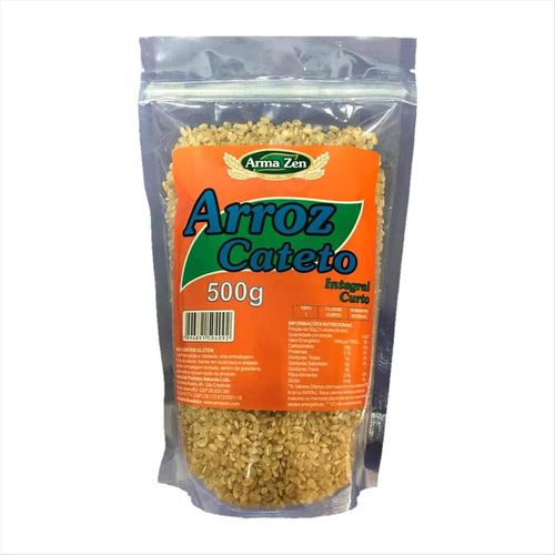 Arroz Cateto Integral Arma Zen Zip Lock 500g